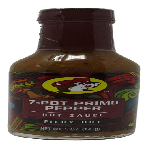 Buc-ees Gourmet Hot Sauce, Gluten Free, Non-GMO - Fiery Hot 7-Pot Primo Pepper Flavor - 5 Ounce Bottle