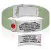 Divoti Custom Engraved Medical Alert ID Bracelet  Dual-Sided Laser Etching, Silicone Wristband, Stainless Steel Security Clasp  Adjustable & Trim-to-Fit  Emergency Medical Info Band - PRO GM SS RE view 1