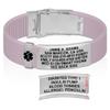 Divoti Custom Engraved Medical Alert ID Bracelet  Dual-Sided Laser Etching, Silicone Wristband, Stainless Steel Security Clasp  Adjustable & Trim-to-Fit  Emergency Medical Info Band - PRO PPR SS BL view 1