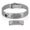 Divoti Custom Engraved Medical Alert ID Bracelet  Dual-Sided Laser Etching, Silicone Wristband, Stainless Steel Security Clasp  Adjustable & Trim-to-Fit  Emergency Medical Info Band - UL CG SS BL view 1