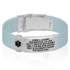 Divoti Custom Engraved Medical Alert ID Bracelet  Dual-Sided Laser Etching, Silicone Wristband, Stainless Steel Security Clasp  Adjustable & Trim-to-Fit  Emergency Medical Info Band - PRO PLB SS BL view 1