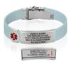 Divoti Custom Engraved Medical Alert ID Bracelet  Dual-Sided Laser Etching, Silicone Wristband, Stainless Steel Security Clasp  Adjustable & Trim-to-Fit  Emergency Medical Info Band - UL PLB SS RE view 1