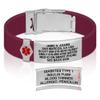 Divoti Custom Engraved Medical Alert ID Bracelet  Dual-Sided Laser Etching, Silicone Wristband, Stainless Steel Security Clasp  Adjustable & Trim-to-Fit  Emergency Medical Info Band - PRO WR SS RE view 1
