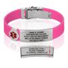 Divoti Custom Engraved Medical Alert ID Bracelet  Dual-Sided Laser Etching, Silicone Wristband, Stainless Steel Security Clasp  Adjustable & Trim-to-Fit  Emergency Medical Info Band - UL VP SS RE view 1