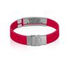 Divoti Custom Engraved Medical Alert ID Bracelet  Dual-Sided Laser Etching, Silicone Wristband, Stainless Steel Security Clasp  Adjustable & Trim-to-Fit  Emergency Medical Info Band - UL CR SS BL view 3
