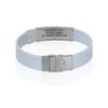 Divoti Custom Engraved Medical Alert ID Bracelet  Dual-Sided Laser Etching, Silicone Wristband, Stainless Steel Security Clasp  Adjustable & Trim-to-Fit  Emergency Medical Info Band - UL SB SS BL view 3