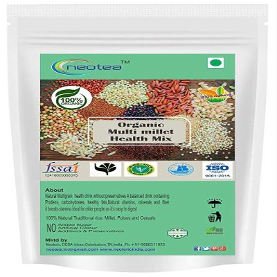 Neotea Organic Multi Grain Health Mix Powder 500 gm