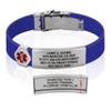 Divoti Custom Engraved Medical Alert ID Bracelet  Dual-Sided Laser Etching, Silicone Wristband, Stainless Steel Security Clasp  Adjustable & Trim-to-Fit  Emergency Medical Info Band - UL JB SS RE view 1