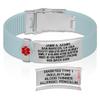 Divoti Custom Engraved Medical Alert ID Bracelet  Dual-Sided Laser Etching, Silicone Wristband, Stainless Steel Security Clasp  Adjustable & Trim-to-Fit  Emergency Medical Info Band - PRO PLB SS RE view 1