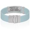 Divoti Custom Engraved Medical Alert ID Bracelet  Dual-Sided Laser Etching, Silicone Wristband, Stainless Steel Security Clasp  Adjustable & Trim-to-Fit  Emergency Medical Info Band - PRO PLB SS RE view 3