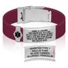 Divoti Custom Engraved Medical Alert ID Bracelet  Dual-Sided Laser Etching, Silicone Wristband, Stainless Steel Security Clasp  Adjustable & Trim-to-Fit  Emergency Medical Info Band - PRO WR SS BL view 1