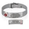 Divoti Custom Engraved Medical Alert ID Bracelet  Dual-Sided Laser Etching, Silicone Wristband, Stainless Steel Security Clasp  Adjustable & Trim-to-Fit  Emergency Medical Info Band - UL CG SS RE view 1
