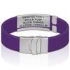 Divoti Custom Engraved Medical Alert ID Bracelet  Dual-Sided Laser Etching, Silicone Wristband, Stainless Steel Security Clasp  Adjustable & Trim-to-Fit  Emergency Medical Info Band - PRO RP SS BL view 3