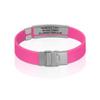 Divoti Custom Engraved Medical Alert ID Bracelet  Dual-Sided Laser Etching, Silicone Wristband, Stainless Steel Security Clasp  Adjustable & Trim-to-Fit  Emergency Medical Info Band - UL VP SS BL view 3