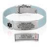 Divoti Custom Engraved Medical Alert ID Bracelet  Dual-Sided Laser Etching, Silicone Wristband, Stainless Steel Security Clasp  Adjustable & Trim-to-Fit  Emergency Medical Info Band - UL PLB SS BL view 1
