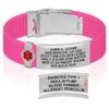 Divoti Custom Engraved Medical Alert ID Bracelet  Dual-Sided Laser Etching, Silicone Wristband, Stainless Steel Security Clasp  Adjustable & Trim-to-Fit  Emergency Medical Info Band - PRO VP SS RE view 1