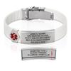 Divoti Custom Engraved Medical Alert ID Bracelet  Dual-Sided Laser Etching, Silicone Wristband, Stainless Steel Security Clasp  Adjustable & Trim-to-Fit  Emergency Medical Info Band - UL SW SS RE view 1
