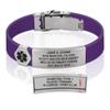 Divoti Custom Engraved Medical Alert ID Bracelet  Dual-Sided Laser Etching, Silicone Wristband, Stainless Steel Security Clasp  Adjustable & Trim-to-Fit  Emergency Medical Info Band - UL RP SS BL view 1