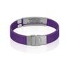 Divoti Custom Engraved Medical Alert ID Bracelet  Dual-Sided Laser Etching, Silicone Wristband, Stainless Steel Security Clasp  Adjustable & Trim-to-Fit  Emergency Medical Info Band - UL RP SS BL view 3