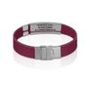 Divoti Custom Engraved Medical Alert ID Bracelet  Dual-Sided Laser Etching, Silicone Wristband, Stainless Steel Security Clasp  Adjustable & Trim-to-Fit  Emergency Medical Info Band - UL WR SS BL view 3