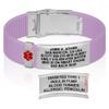 Divoti Custom Engraved Medical Alert ID Bracelet  Dual-Sided Laser Etching, Silicone Wristband, Stainless Steel Security Clasp  Adjustable & Trim-to-Fit  Emergency Medical Info Band - PRO PR SS RE view 1