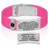 Divoti Custom Engraved Medical Alert ID Bracelet  Dual-Sided Laser Etching, Silicone Wristband, Stainless Steel Security Clasp  Adjustable & Trim-to-Fit  Emergency Medical Info Band - PRO VP SS BL view 1