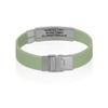 Divoti Custom Engraved Medical Alert ID Bracelet  Dual-Sided Laser Etching, Silicone Wristband, Stainless Steel Security Clasp  Adjustable & Trim-to-Fit  Emergency Medical Info Band - UL GM SS BL view 3