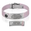 Divoti Custom Engraved Medical Alert ID Bracelet  Dual-Sided Laser Etching, Silicone Wristband, Stainless Steel Security Clasp  Adjustable & Trim-to-Fit  Emergency Medical Info Band - UL PPR SS BL view 1