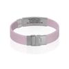 Divoti Custom Engraved Medical Alert ID Bracelet  Dual-Sided Laser Etching, Silicone Wristband, Stainless Steel Security Clasp  Adjustable & Trim-to-Fit  Emergency Medical Info Band - UL PPR SS BL view 3