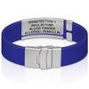 Divoti Custom Engraved Medical Alert ID Bracelet  Dual-Sided Laser Etching, Silicone Wristband, Stainless Steel Security Clasp  Adjustable & Trim-to-Fit  Emergency Medical Info Band - PRO JB SS RE view 3