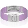 Divoti Custom Engraved Medical Alert ID Bracelet  Dual-Sided Laser Etching, Silicone Wristband, Stainless Steel Security Clasp  Adjustable & Trim-to-Fit  Emergency Medical Info Band - PRO PR SS BL view 3