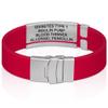 Divoti Custom Engraved Medical Alert ID Bracelet  Dual-Sided Laser Etching, Silicone Wristband, Stainless Steel Security Clasp  Adjustable & Trim-to-Fit  Emergency Medical Info Band - PRO CR SS RE view 3