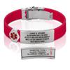 Divoti Custom Engraved Medical Alert ID Bracelet  Dual-Sided Laser Etching, Silicone Wristband, Stainless Steel Security Clasp  Adjustable & Trim-to-Fit  Emergency Medical Info Band - UL CR SS RE view 1