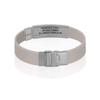 Divoti Custom Engraved Medical Alert ID Bracelet  Dual-Sided Laser Etching, Silicone Wristband, Stainless Steel Security Clasp  Adjustable & Trim-to-Fit  Emergency Medical Info Band - UL PS SS BL view 3