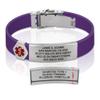 Divoti Custom Engraved Medical Alert ID Bracelet  Dual-Sided Laser Etching, Silicone Wristband, Stainless Steel Security Clasp  Adjustable & Trim-to-Fit  Emergency Medical Info Band - UL RP SS RE view 1