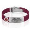 Divoti Custom Engraved Medical Alert ID Bracelet  Dual-Sided Laser Etching, Silicone Wristband, Stainless Steel Security Clasp  Adjustable & Trim-to-Fit  Emergency Medical Info Band - UL WR SS RE view 1