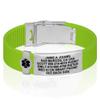 Divoti Custom Engraved Medical Alert ID Bracelet  Dual-Sided Laser Etching, Silicone Wristband, Stainless Steel Security Clasp  Adjustable & Trim-to-Fit  Emergency Medical Info Band - PRO LR SS BL view 1