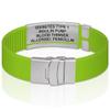 Divoti Custom Engraved Medical Alert ID Bracelet  Dual-Sided Laser Etching, Silicone Wristband, Stainless Steel Security Clasp  Adjustable & Trim-to-Fit  Emergency Medical Info Band - PRO LR SS BL view 3