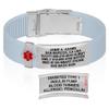 Divoti Custom Engraved Medical Alert ID Bracelet  Dual-Sided Laser Etching, Silicone Wristband, Stainless Steel Security Clasp  Adjustable & Trim-to-Fit  Emergency Medical Info Band - PRO SB SS RE view 1