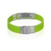 Divoti Custom Engraved Medical Alert ID Bracelet  Dual-Sided Laser Etching, Silicone Wristband, Stainless Steel Security Clasp  Adjustable & Trim-to-Fit  Emergency Medical Info Band - UL LR SS RE view 3