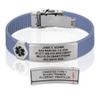 Divoti Custom Engraved Medical Alert ID Bracelet  Dual-Sided Laser Etching, Silicone Wristband, Stainless Steel Security Clasp  Adjustable & Trim-to-Fit  Emergency Medical Info Band - UL CB SS BL view 1