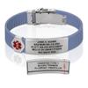 Divoti Custom Engraved Medical Alert ID Bracelet  Dual-Sided Laser Etching, Silicone Wristband, Stainless Steel Security Clasp  Adjustable & Trim-to-Fit  Emergency Medical Info Band - UL CB SS RE view 1
