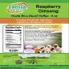 Raspberry Ginseng Costa Rica Decaf Coffee (Gourmet, Naturally Flavored, Whole Coffee Beans) (8 oz, ZIN: 567898) view 2