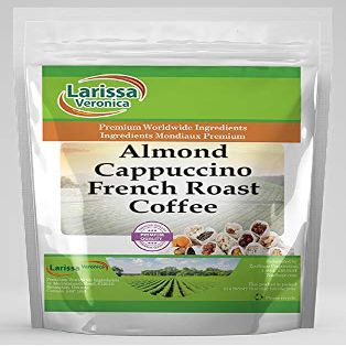 Almond Cappuccino French Roast Coffee (Gourmet, Naturally Flavored, Whole Coffee Beans) (4 oz, ZIN: 569326)