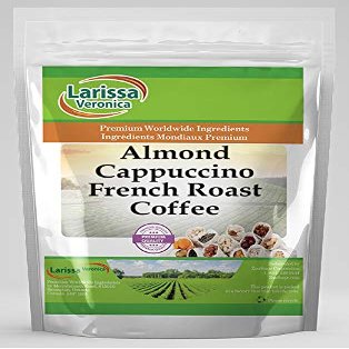 Almond Cappuccino French Roast Coffee (Gourmet, Naturally Flavored, Whole Coffee Beans) (4 oz, ZIN: 569326)