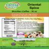 Oriental Spice Brazilian Coffee (Gourmet, Naturally Flavored, Whole Coffee Beans) (16 oz, ZIN: 569777) - 3 Pack view 2