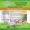 French Vanilla Cappuccino Sumatra Coffee (Gourmet, Naturally Flavored, Whole Coffee Beans) (8 oz, ZIN: 569189) view 2