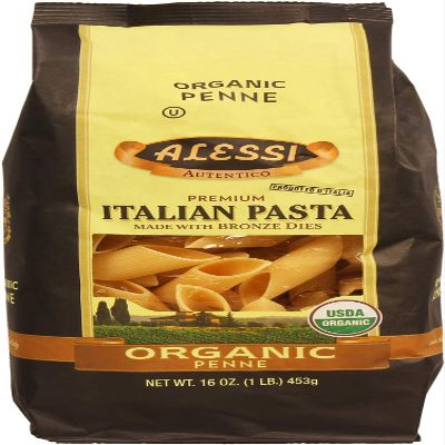 Alessi Organic Penne Italian Pasta, Kosher, 16 Ounces (Pack Of 6)
