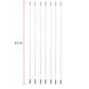 Dryer Vent Cleaner Kit: Dryer Vent Cleaning Rods as Accessories, Only Rods Not Including Brush Head,Extends to Your Require Size (18) view 2