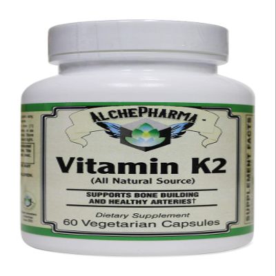 [New] AP Vitamin K2 (All Natural Source - menaquinone-7) 45 mcg. 60 Vegetarian Capsules